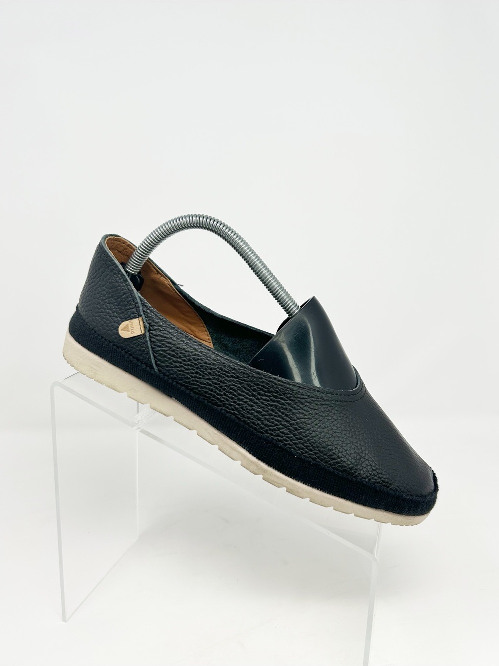 Verbenas Noelia Womens Slip-On Loafers Black Espadrille Trim Casual Size 40